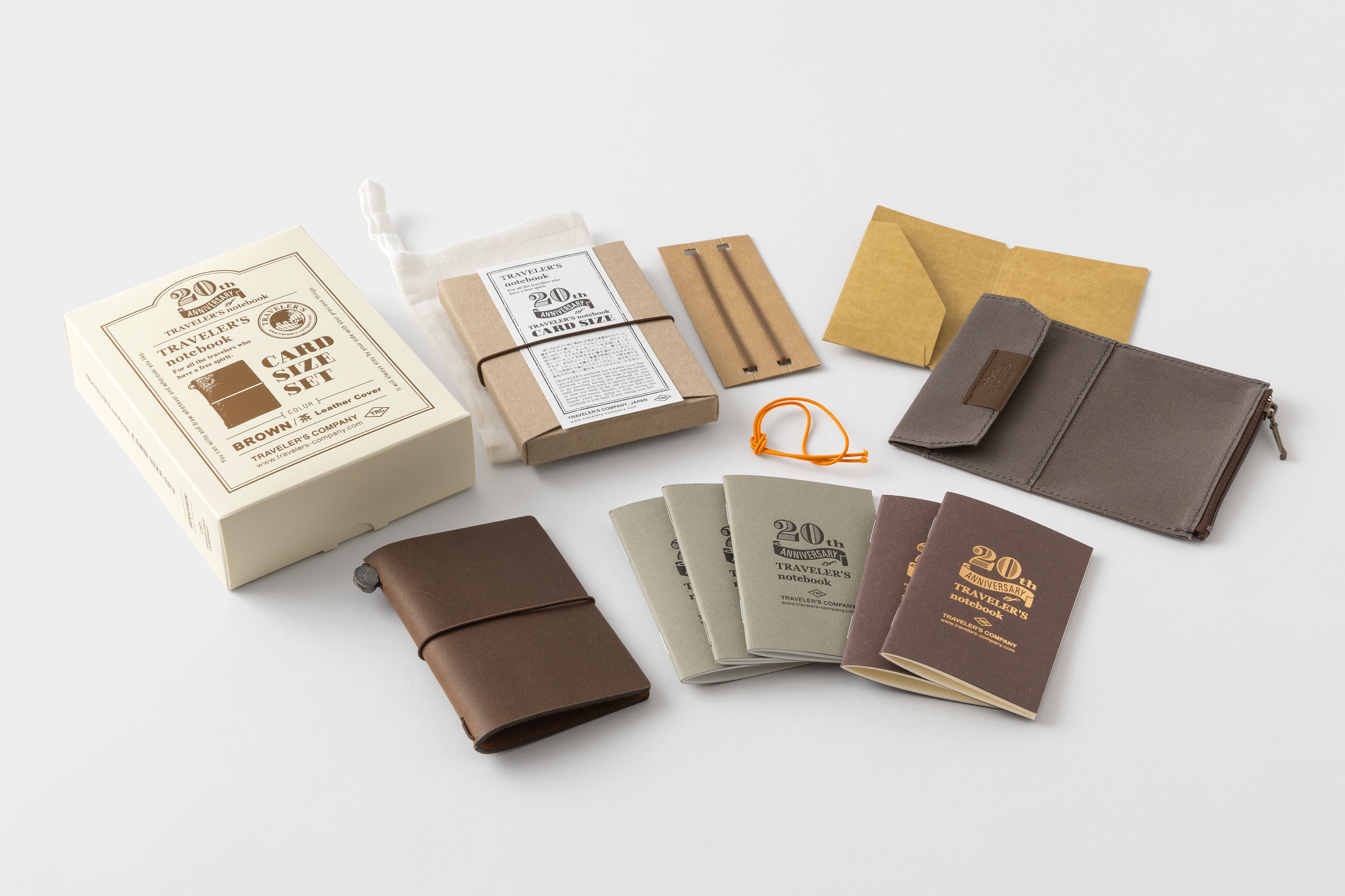 TRAVELER'S notebook Card Size 20th Anniversary Set