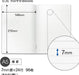 C.D. Notebook dimensions and features with measurements on a white background