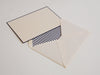 Rossi 1931 Stationery Set- Flat Card and Lined Envelope- Blue- 4.5 by 6.5 inches