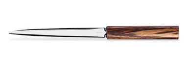 E + M Maximo Letter Knife in Dark Zebrano