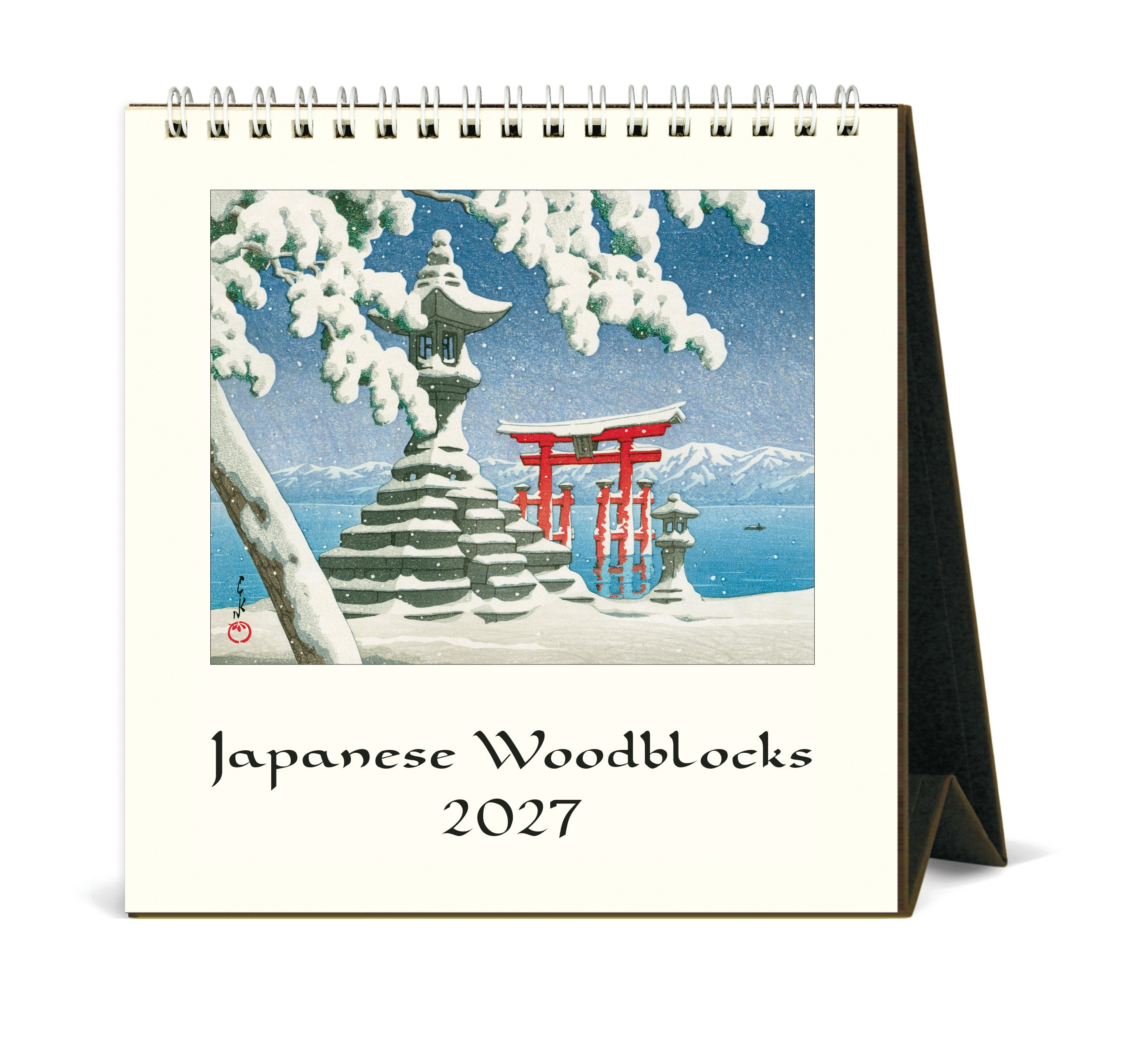2027 Cavallini & Co. Japanese Woodblocks Desk Calendar
