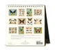 2027 Cavallini & Co. Butterflies Desk Calendar back of calendar showing all 12 months