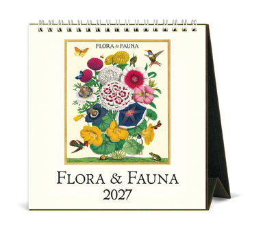 2027 Cavallini & Co. Flora & Fauna Desk Calendar- NEW for 2027