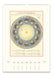 2027 Cavallini & Co. Astronomy Wall Calendar page titled 'PLANTESPHERE' showing a circular botanical diagram with illustrated plant spheres and a monthly calendar grid at the bottom, photographed against a plain white background.