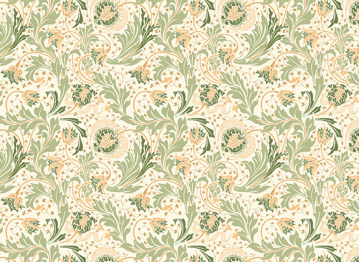 Rossi 1931 Italian Decorative Paper- Flower Heads and Leaves