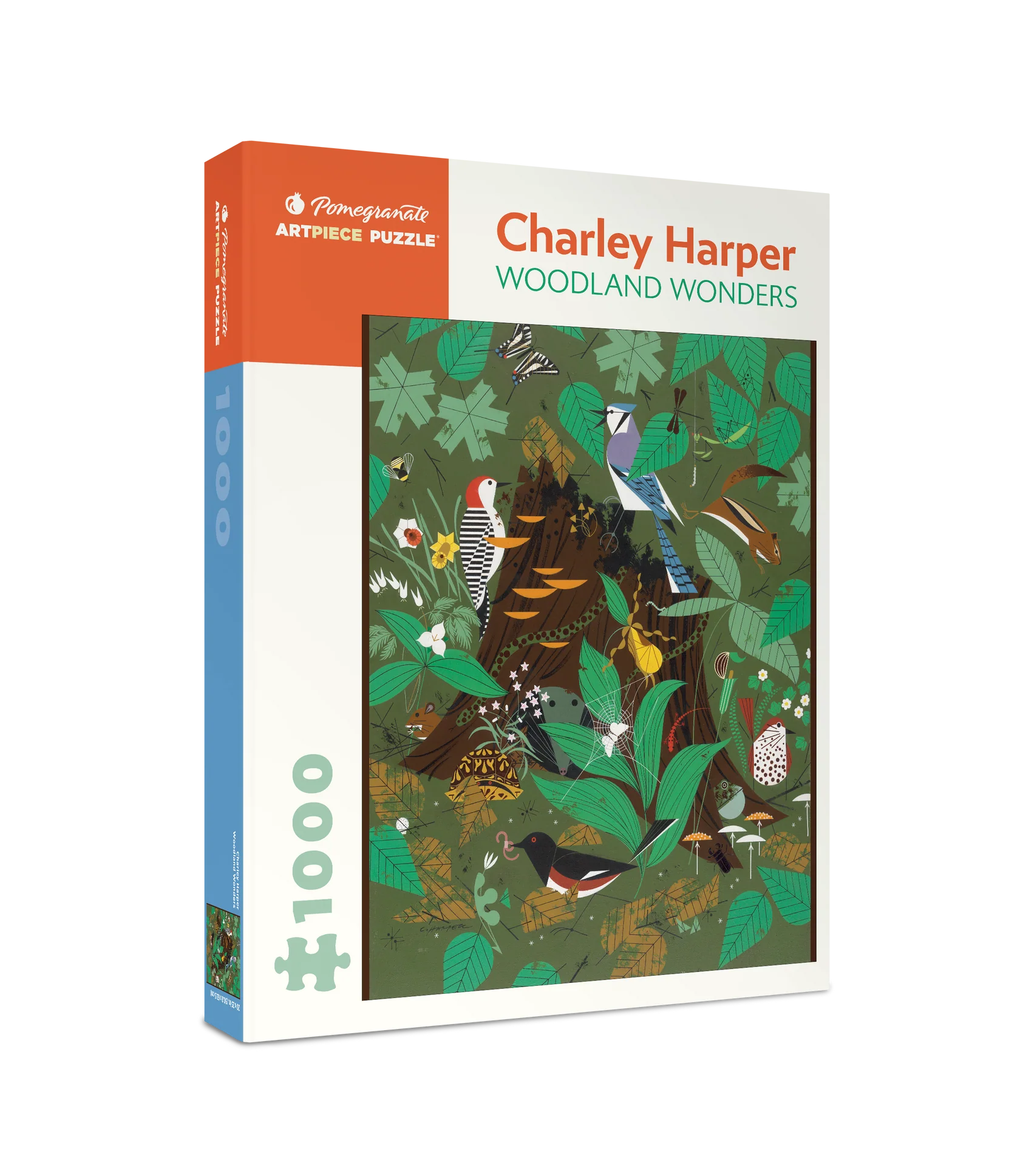 Charley Harper: Woodland Wonders 1000-piece Jigsaw Puzzle packaging image