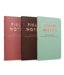 Field Notes Lucky Edition 3-Pack- Three 'Field Notes' notebooks in different colors on a white background