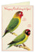 Cavallini & Co. Happy Birthday Bird Single Blank Card
