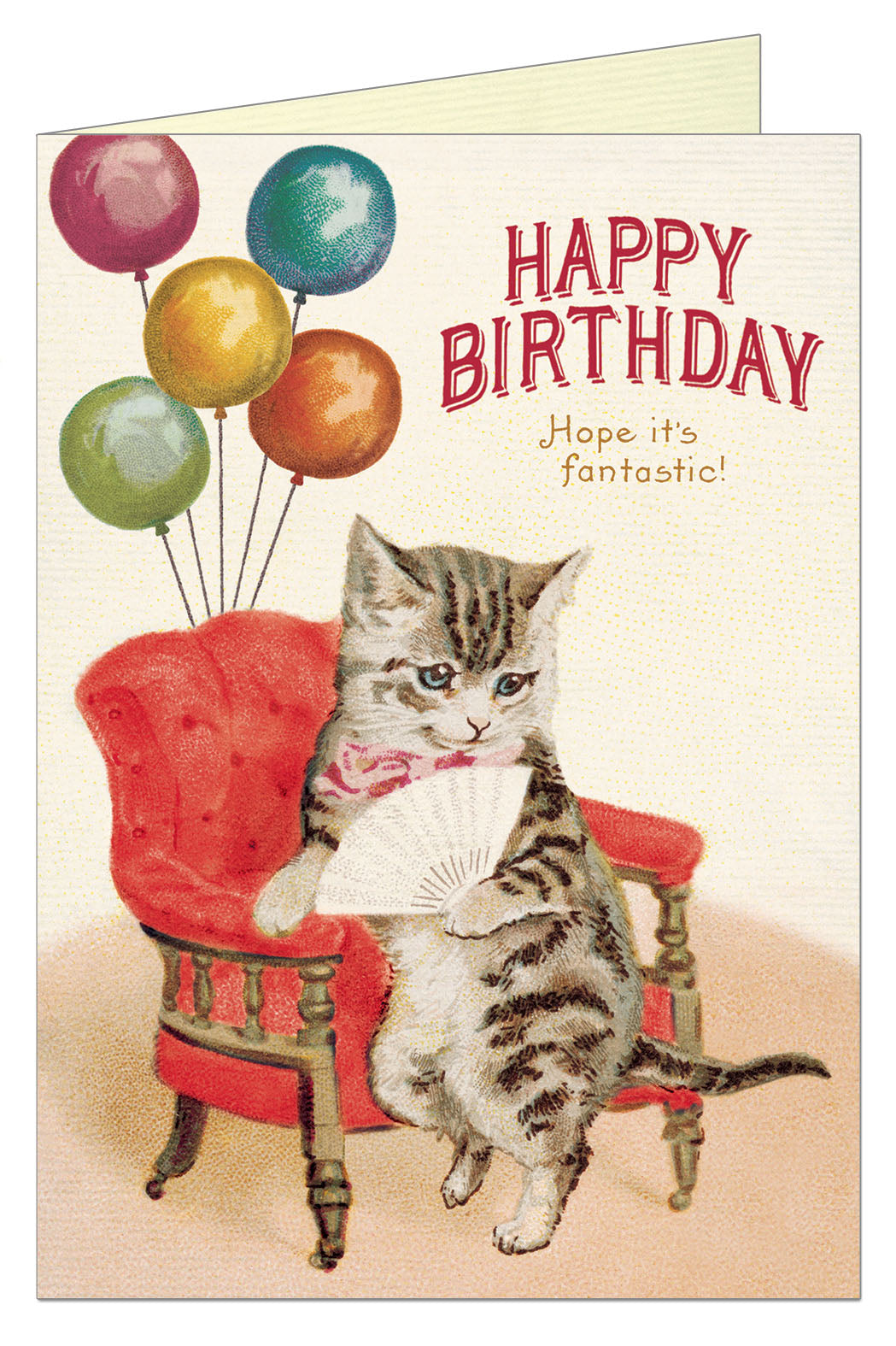 Cavallini & Co. Cat Fantastic Greetings Single Birthday Card