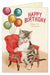Cavallini & Co. Cat Fantastic Greetings Single Birthday Card