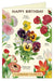 Cavallini & Co. Language of Flowers Single Blank Birthday Card