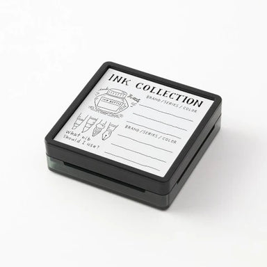 Midori Stamp Pad- Ink Collection stamp shown out of packaging on white background