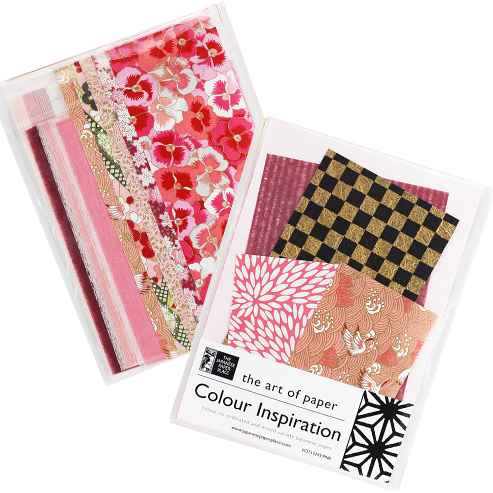 Japanese paper scrap packs- pink variety pack