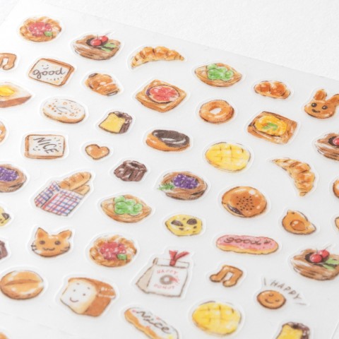 Japanese Mini Stickers- Bread- close-up image