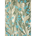 Marbled paper with blue and green patterns on a white background- full sheet