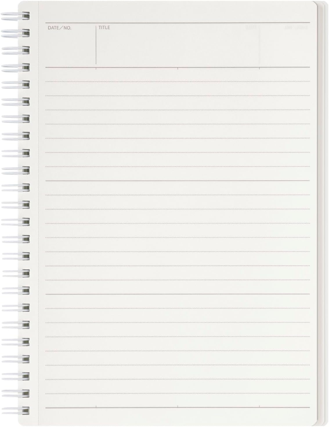 Mnemosyne Spiral Bound N295 Lined Notebook showing layout of internal pages