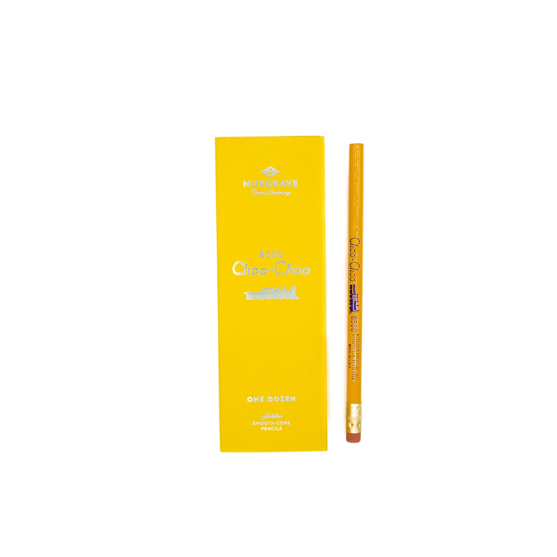 Musgrave Choo-Choo 8500 Jumbo Pencils- box and single pencil shown