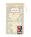 Cavallini & Co. Language of Flowers Cotton Napkins- Set of 4- image of packaging with floral design and brand label on a white background