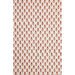 Paper with red and green floral and leaf repeat pattern on a white background- full sheet