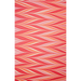 Handmade Indian Cotton Paper- Marbled Candy Stripes red, pink, coral, white- full sheet