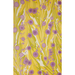 Handmade Indian Cotton Paper- Marbled Cosmos- yellow, white, green with purple circular patterns- full sheet