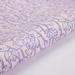 Handmade Indian Cotton Paper- Block Printed lotus floral pattern with lavender flowers and green stems- detail