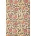 Floral pattern with pink flowers with green and gold leaves