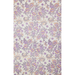 Block Printed lavender and gold pomegranate pattern with  green leaves- full sheet