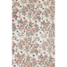 Block Printed pink and gold pomegranate pattern with  green leaves- full sheet