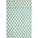 Little turquoise flowers with green leaves on white background- full sheet