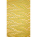 Handmade Indian Cotton Paper- Marbled Scallops- green, yellow, gold- full sheet