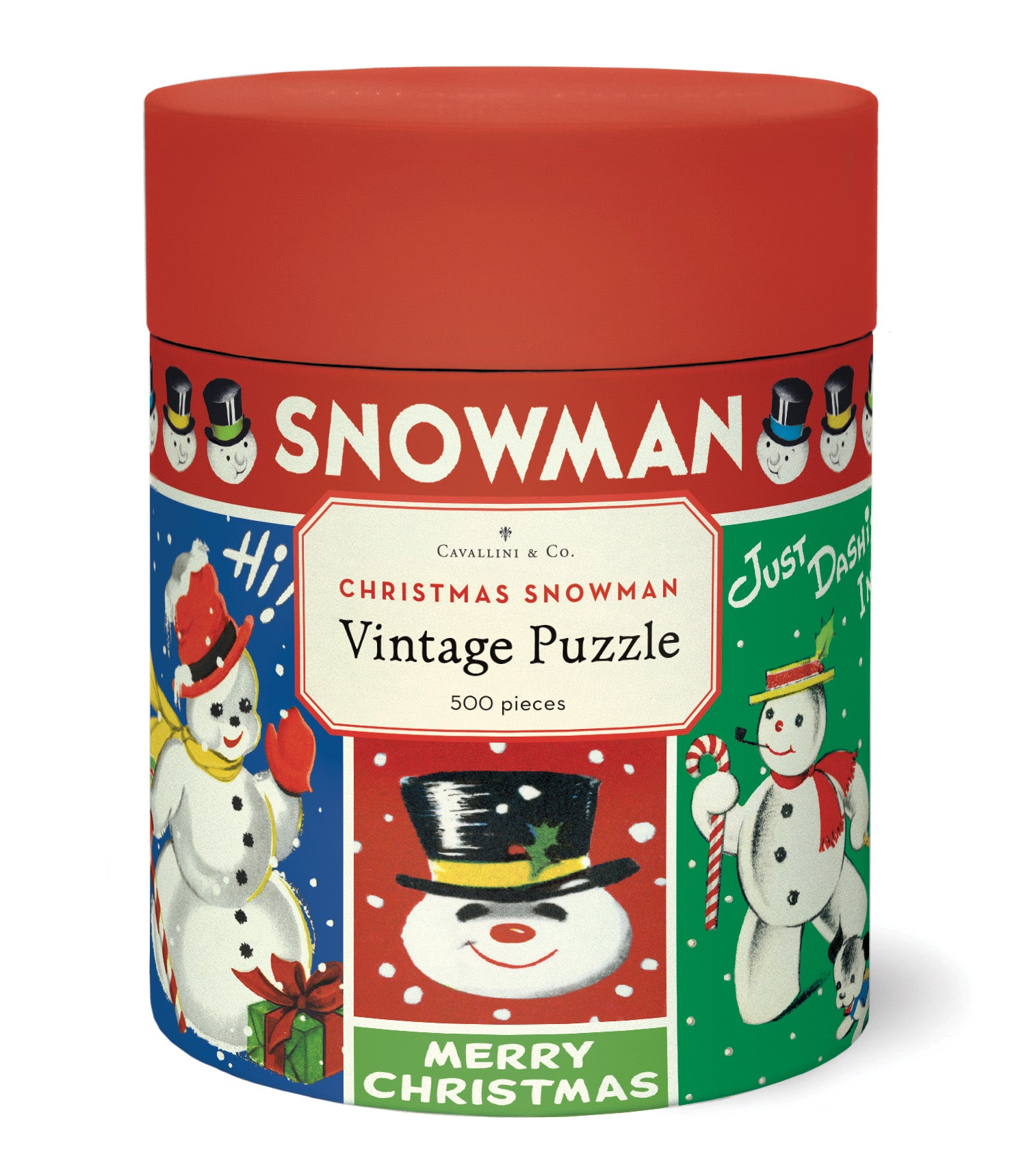 Cavallini & Co. Snowman 500 Piece Holiday Puzzle
