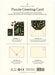 Cavallini & Co. Foraging Puzzle Greeting Card back of card showing step by step instructions for use