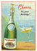 Vintage-style birthday card puzzle with a bottle of champagne and a glass, featuring the text 'Cheers... It's your Birthday!'.