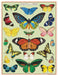 Cavallini & Co. Butterflies 240 Piece Mini Puzzle image showing finished puzzle
