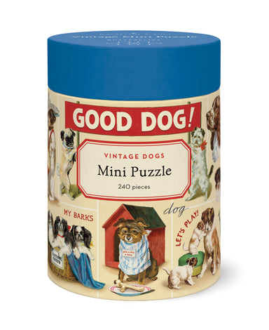 Cavallini & Co. Vintage Dogs 240 Piece Mini Puzzle