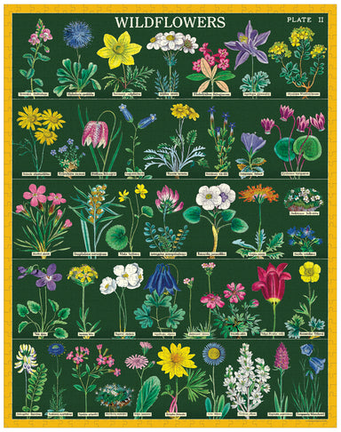 Cavallini & Co. Alpine Wildflowers 1000 Piece Puzzle finished puzzle image