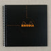 Rhodia Reverse Book- 8.25 by 8.25 inches- black cover