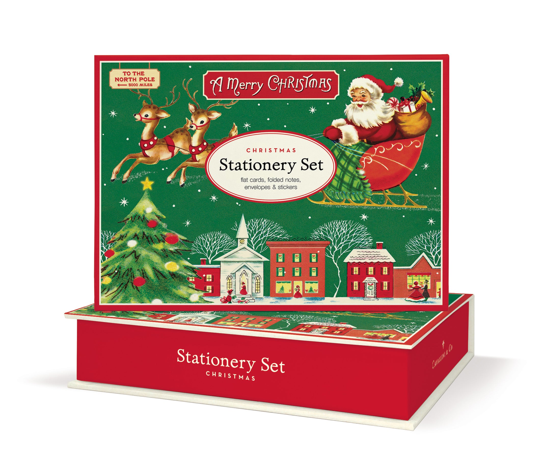 Cavallini & Co. Christmas Stationery Set