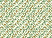 Rossi 1931 Italian Decorative Paper- Patterned Flowers in Blue and Orange