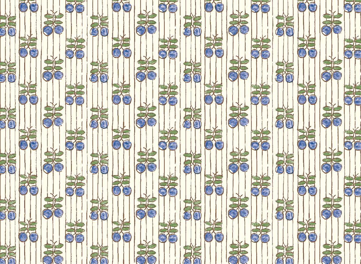 Rossi 1931 Italian Decorative Paper- Blue Plums