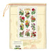 Cavallini & Co. Language of Flowers Cotton Tea Towel back of package image