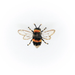 Bumble Bee beaded brooch pin