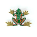Fantail Goldfish Beaded Brooch Pin