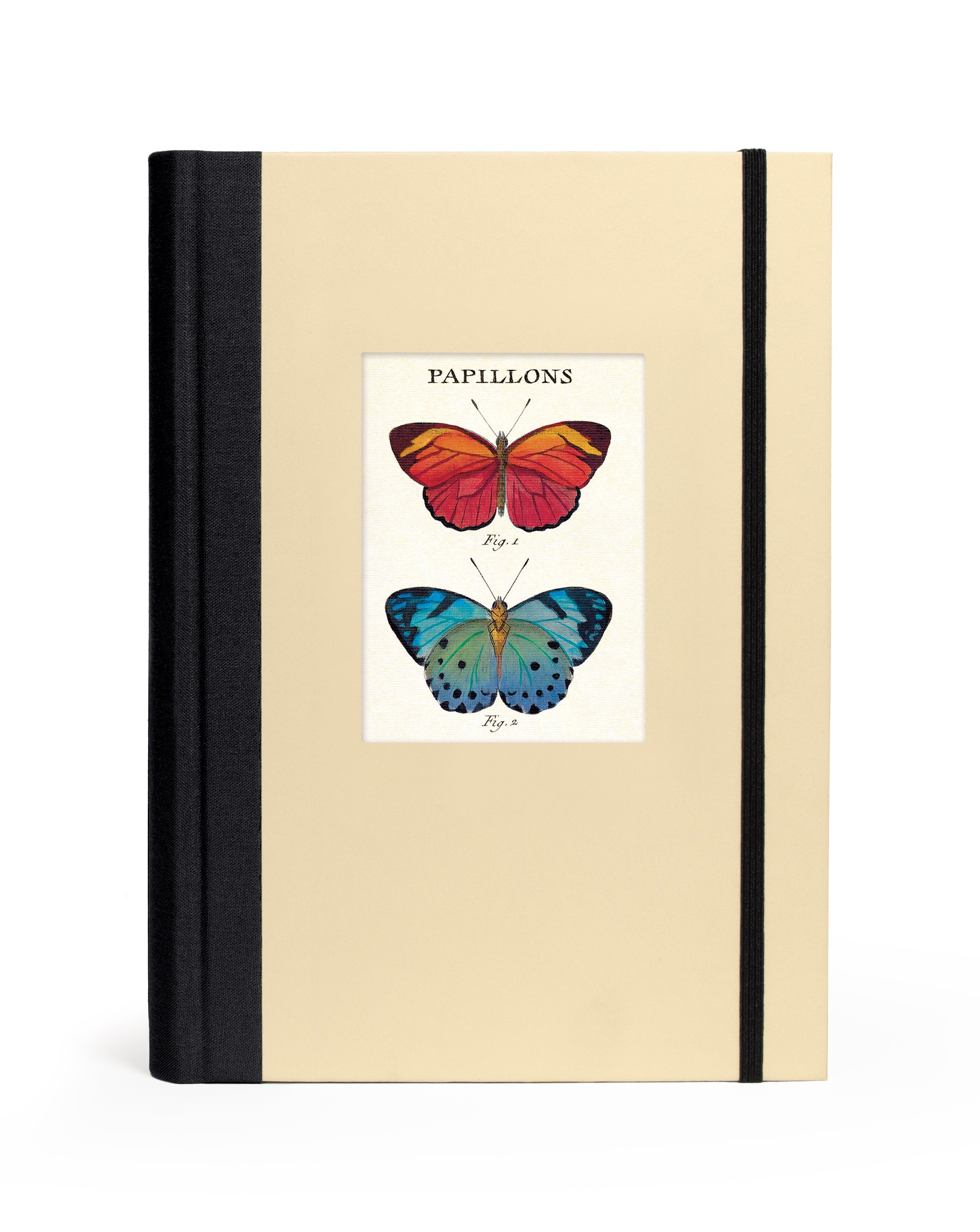 Cavallini & Co. Butterflies Window Journal- Notebook with butterfly illustration on a beige cover