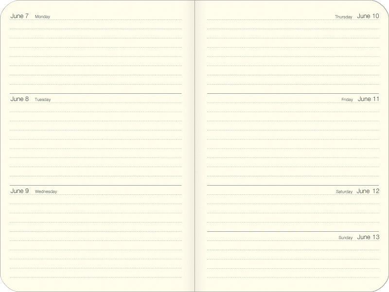 2027 Cavallini & Co. Birds Weekly Planner- week at a glance example