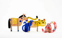 Asian Zodiac Decorations Craft Kit- finished, painted animals example