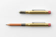 TRAVELER'S COMPANY BRASS PENCILs- one with cap on and one with cap posted on end