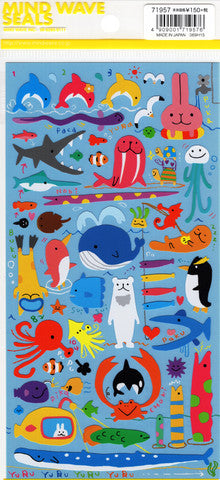 Yuru Sea Animals Japanese Mini Stickers