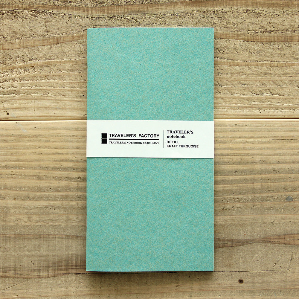 Traveler's Factory Partner Shop Regular Size Turquoise Kraft Paper Notebook
